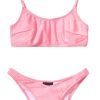 Women Comme Des Fuckdown Women'S Swimwear | Comme Des Fuckdown Chic Logo-Print Nylon Bikini Swimsuit In Pink