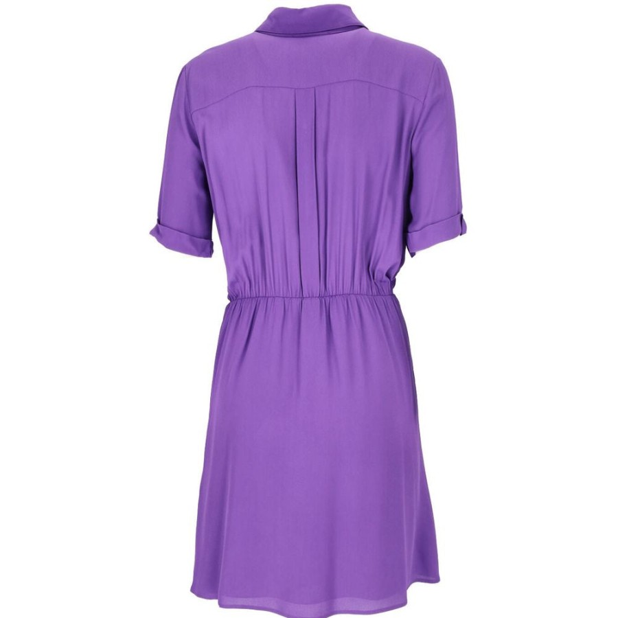 Women Patrizia Pepe Women'S Dresses | Patrizia Pepe Purple Viscose Dress