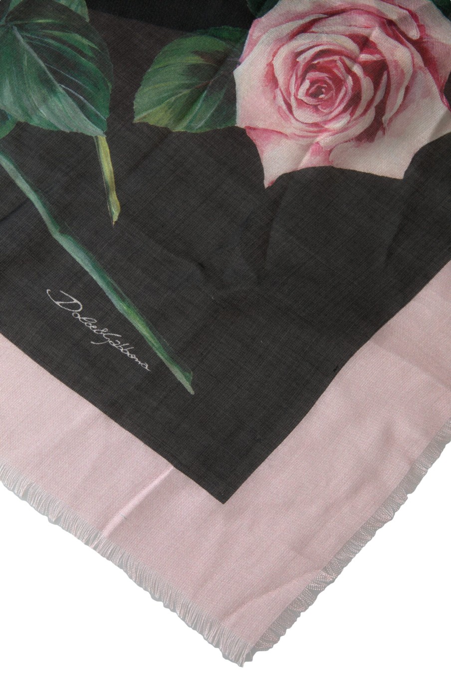 Women Dolce & Gabbana Women'S Scarves | Dolce & Gabbana Multicolor Roses Square Shawl Wrap Scarf