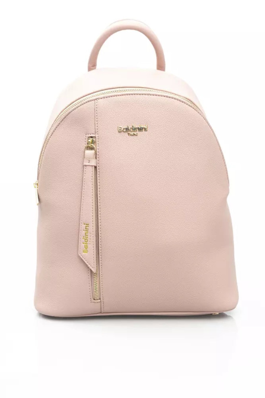 Women Baldinini Trend Women Backpacks | Baldinini Trend Chic Pink Backpack With Golden Accents