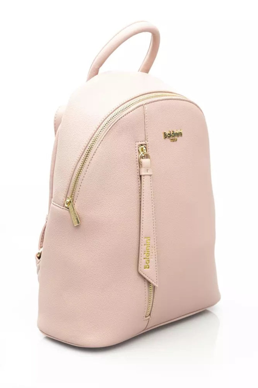 Women Baldinini Trend Women Backpacks | Baldinini Trend Chic Pink Backpack With Golden Accents