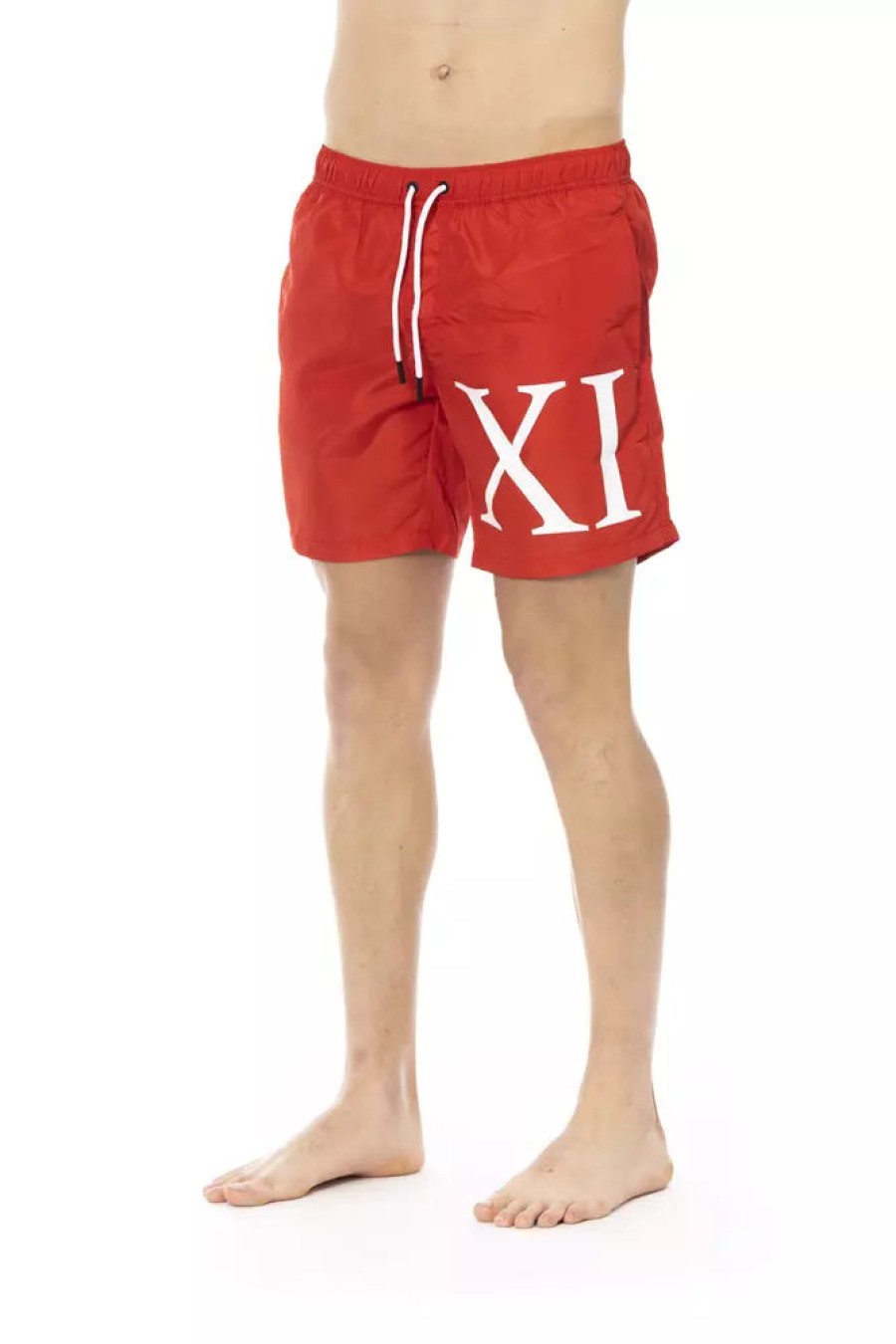 Men Bikkembergs Men'S Swimwear | Bikkembergs Red Polyester Swimwear - Genuine Authentic Brand Llc