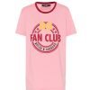 Women Dolce & Gabbana Women'S Tops & T-Shirts | Dolce & Gabbana Elegant Pink Designer Cotton T-Shirt