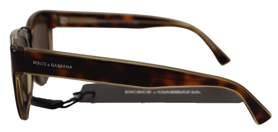 Women Dolce & Gabbana | Dolce & Gabbana Plastic Full Rim Brown Mirror Lens Dg4284 Sunglasses