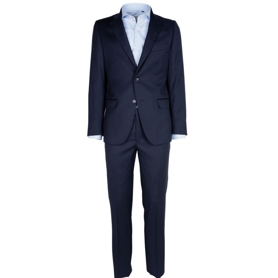 Men Made in Italy Men'S Suits | Made In Italy Elegant Virgin Wool Men'S Suit - Drop 7