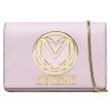 Women Love Moschino Women'S Crossbody Bags | Love Moschino Chic Faux Leather Shoulder Bag In Pink