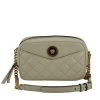 Women Versace Women'S Crossbody Bags | Versace White Lamb Leather Small Camera Crossbody Bag