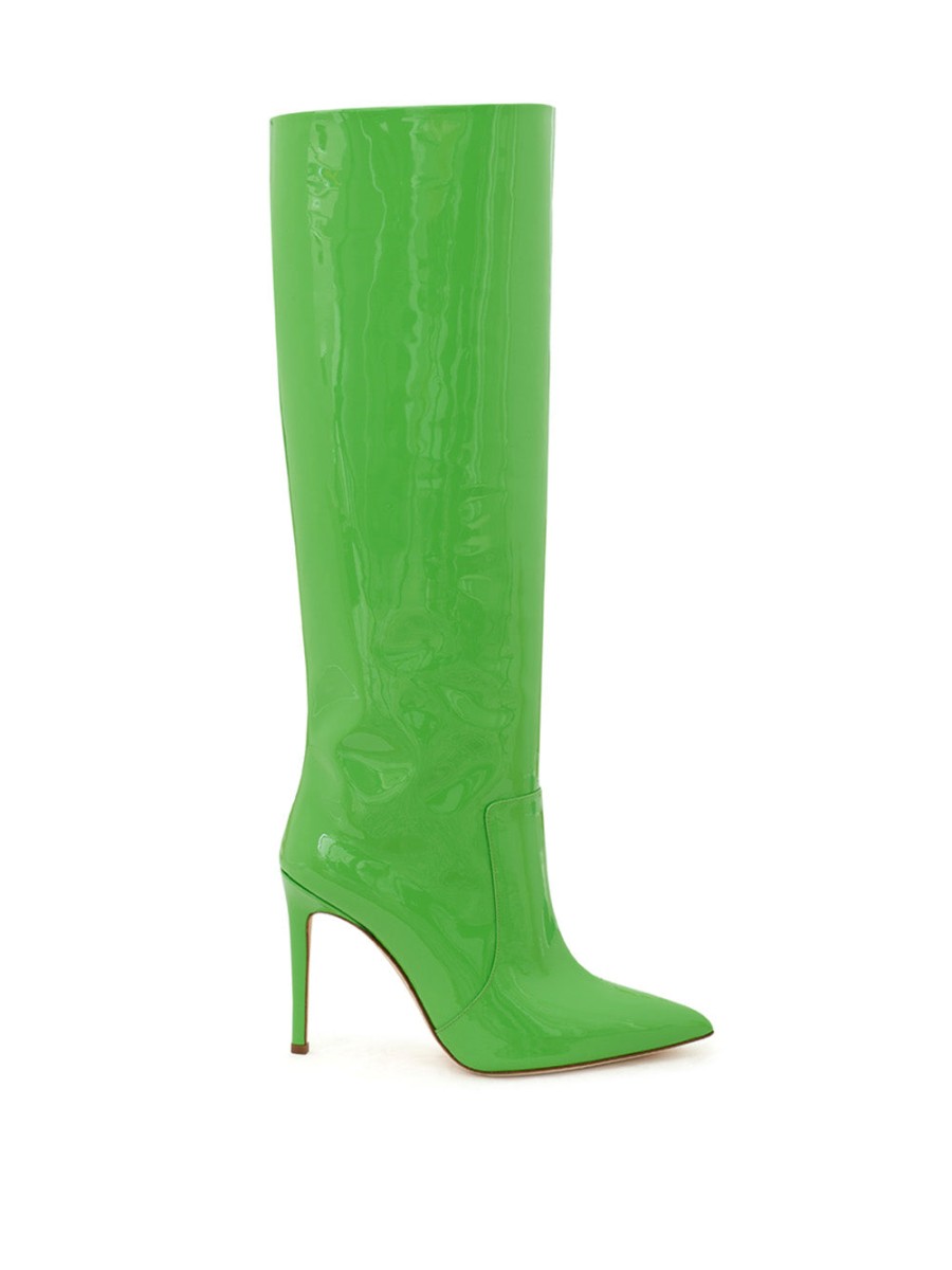 Women Paris Texas Women'S Boots | Paris Texas Green Patent Leather Boot