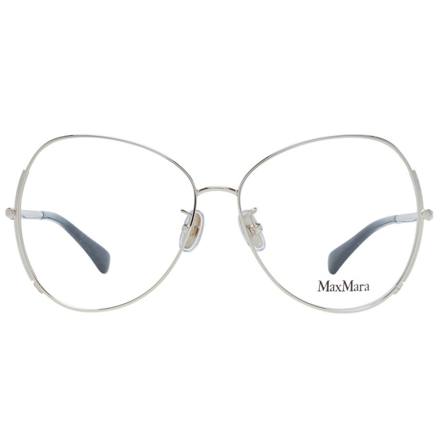 Women Max Mara | Max Mara Gold Women Optical Frames