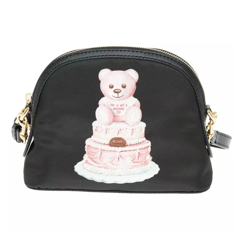 Women Moschino Couture Women'S Clutch Bags | Moschino Couture Teddy Bear Print Nylon Clutch Bag