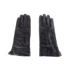 Women Cavalli Class Women'S Gloves | Cavalli Class Elegant Lambskin Gloves In Classic Black