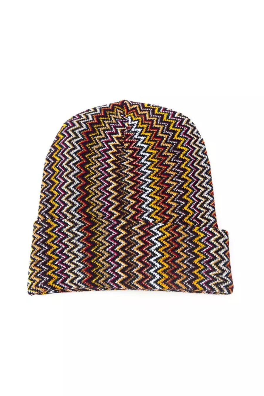 Men Missoni Men'S Hats & Caps | Missoni Geometric Fantasy Multicolor Wool Blend Hat