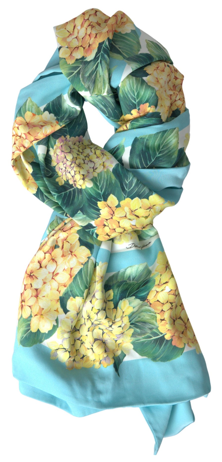 Women Dolce & Gabbana Women'S Scarves | Dolce & Gabbana Multicolor Floral Silk Shawl Foulard Scarf