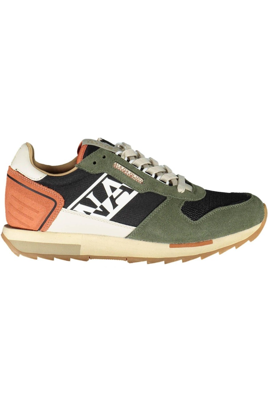 Men Napapijri | Napapijri Green Polyester Sneakers For Men