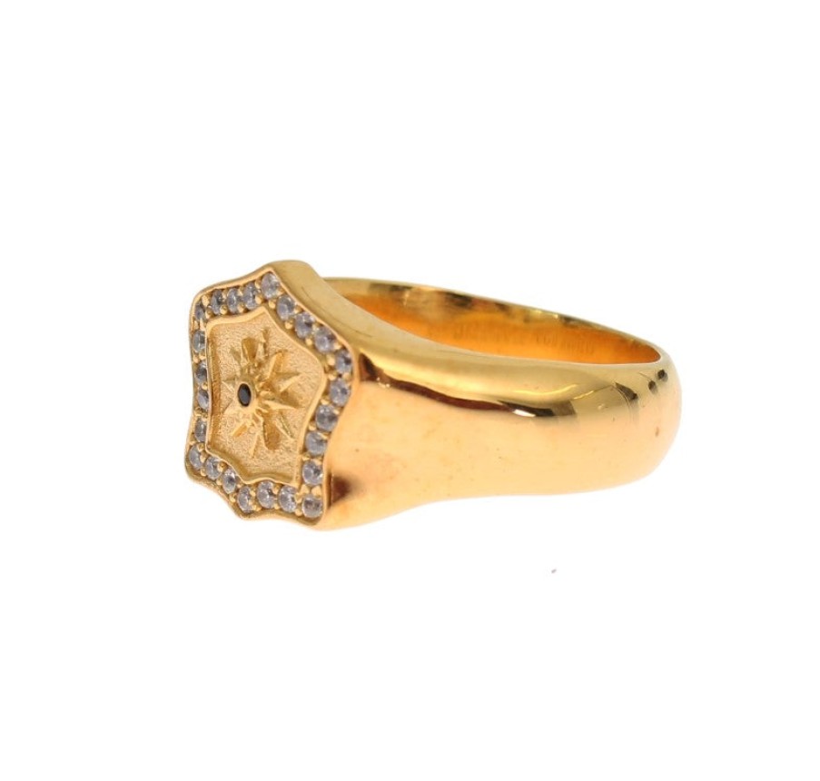 Men Nialaya Men'S Rings | Nialaya Gold Plated 925 Sterling Silver Ring