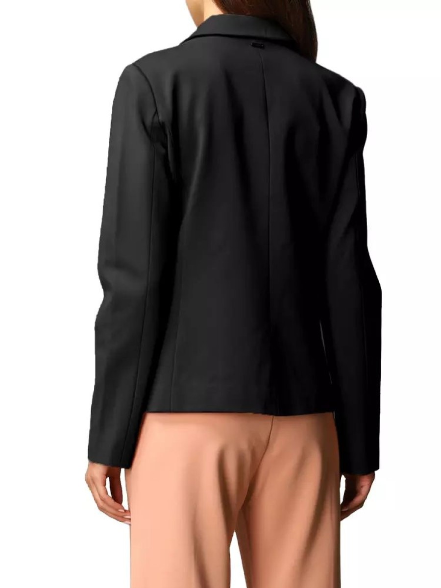 Women Twinset Women'S Suits & Blazers | Twinset Elegant Viscose Blend Blazer Jacket