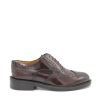 Men Saxone of Scotland Men'S Formal | Saxone Of Scotland Bordeaux Spazzolato Leather Mens Laced Full Brogue