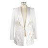 Women Elisabetta Franchi Women'S Suits & Blazers | Elisabetta Franchi Elegant Sequined Classic Jacket