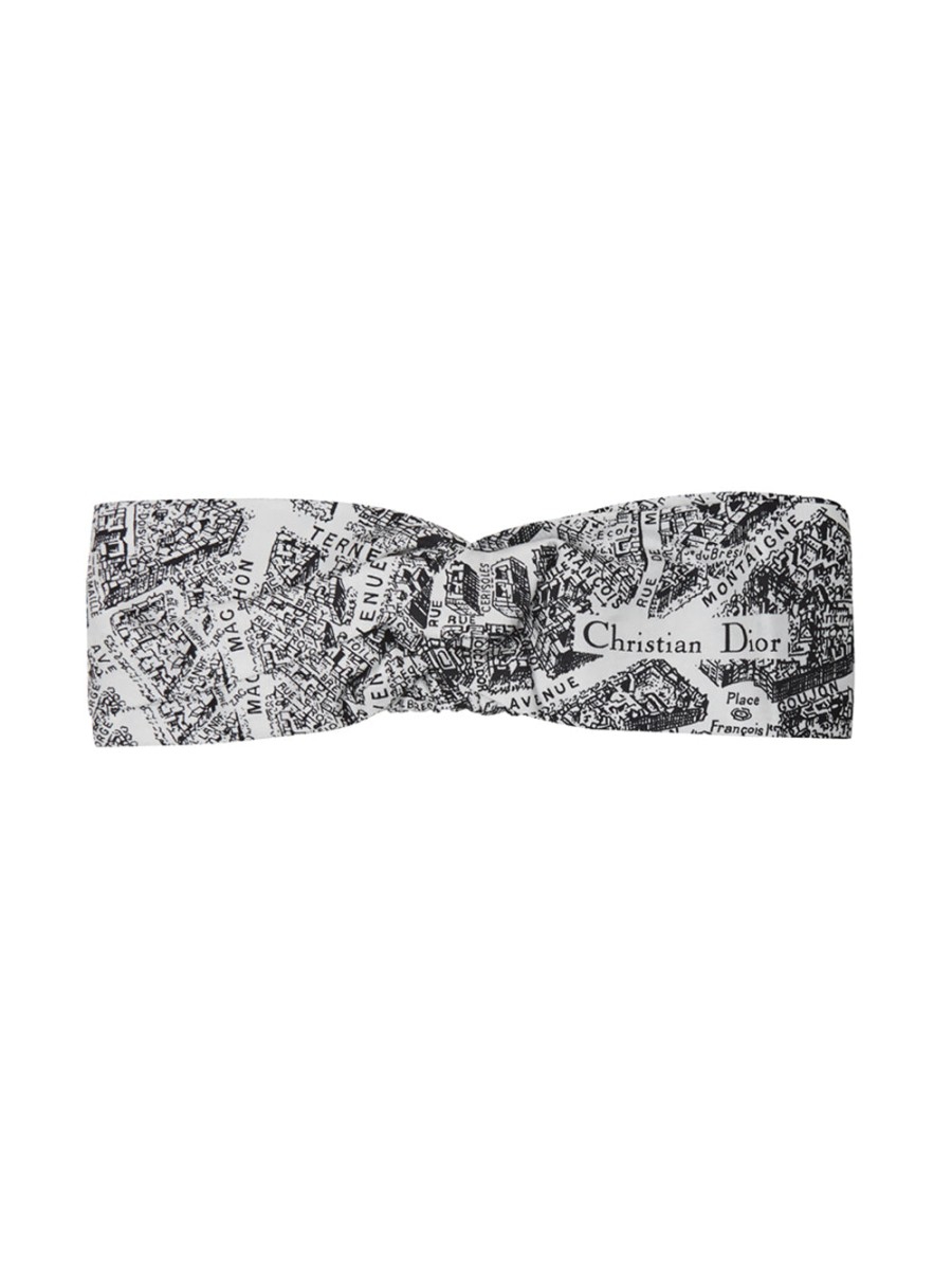 Women Dior Women'S Headbands | Dior Silk Printed Headband