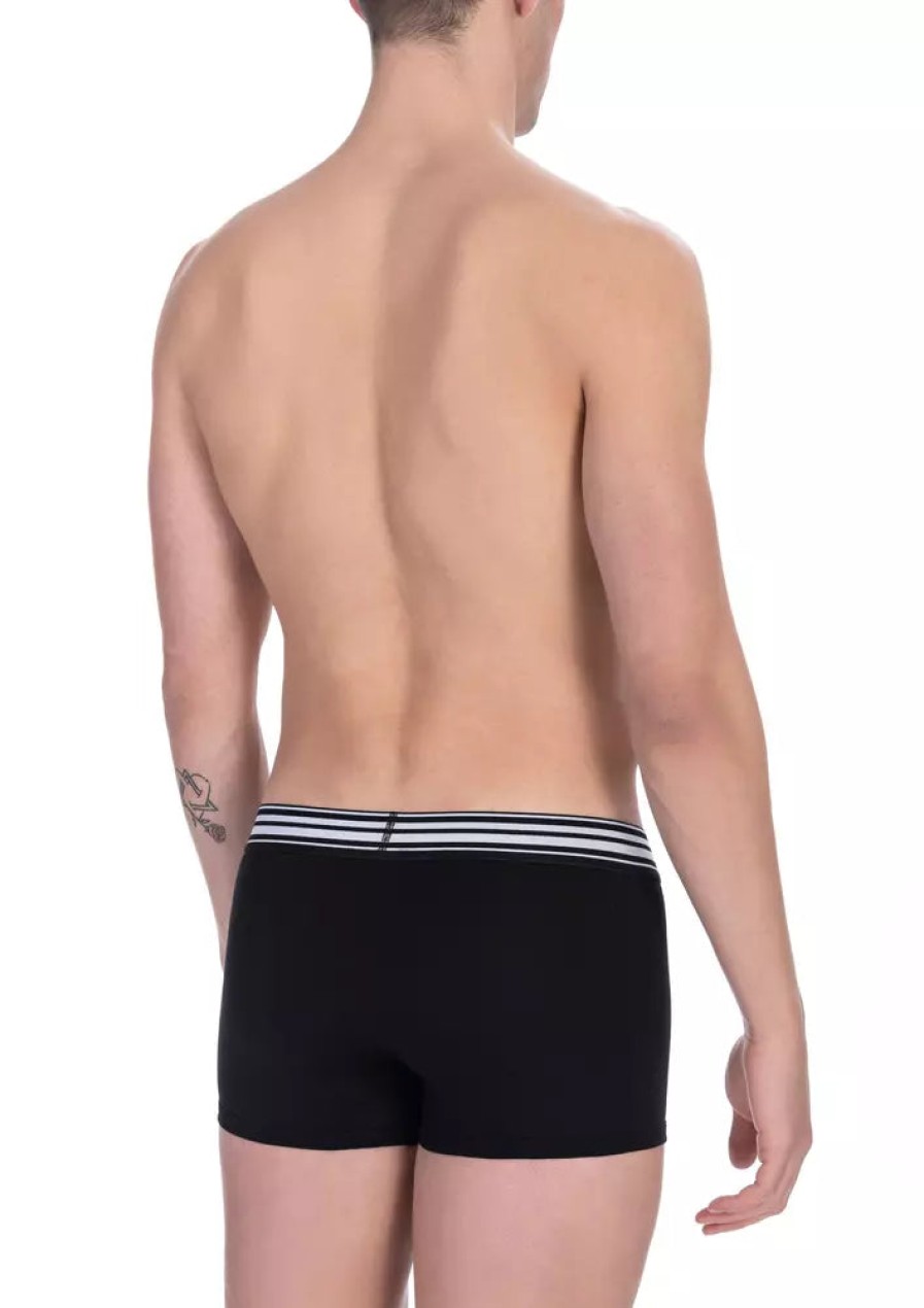 Men Bikkembergs Men'S Underwear | Bikkembergs Elegant Dual-Pack Cotton Trunks For Men