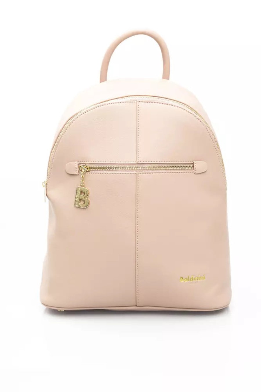 Women Baldinini Trend Women Backpacks | Baldinini Trend Elegant Golden-Detailed Pink Backpack