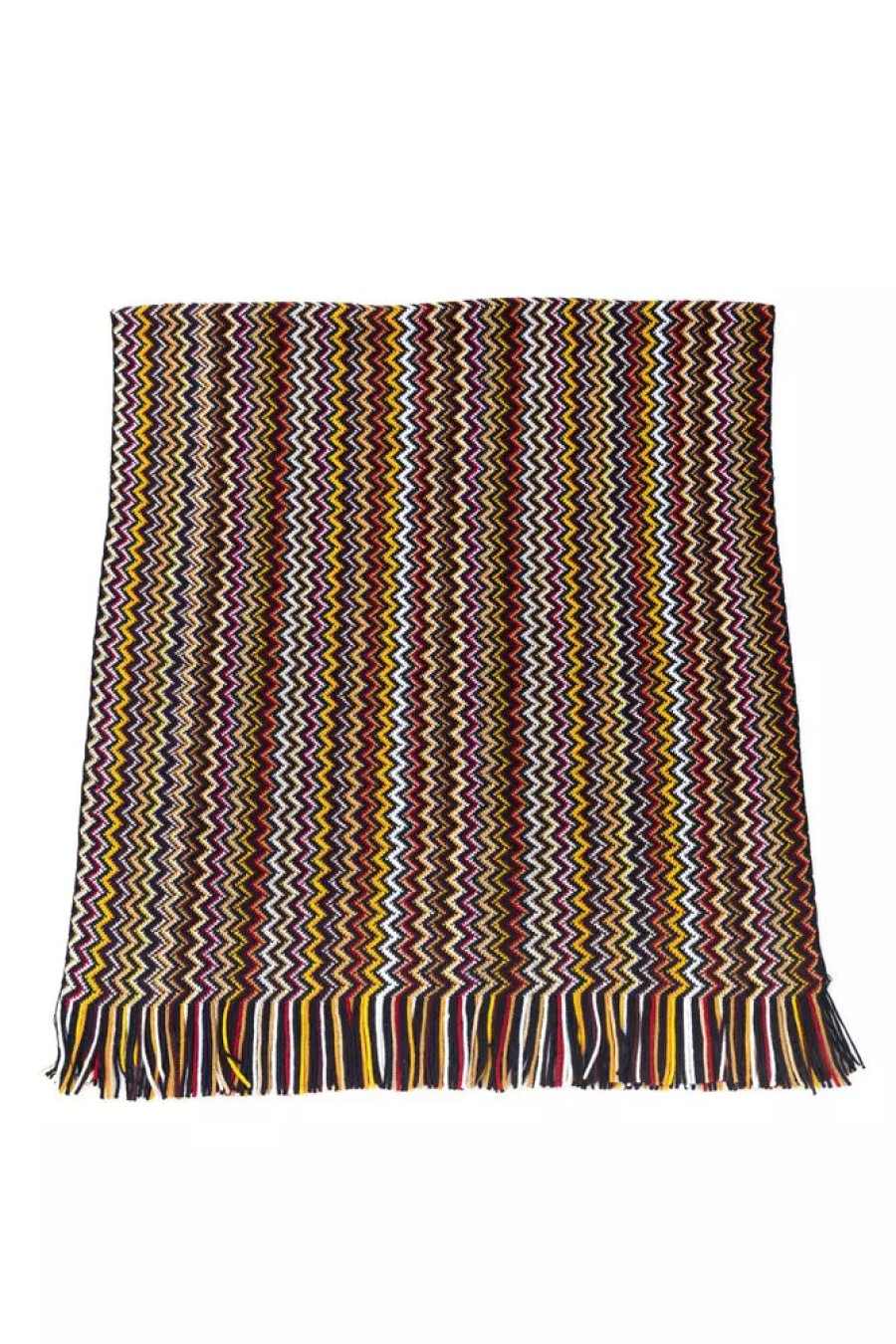 Men Missoni Men'S Scarves | Missoni Geometric Patterned Fringed Scarf