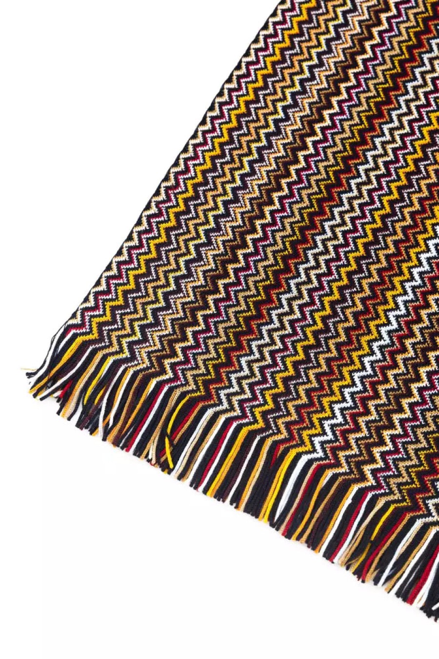 Men Missoni Men'S Scarves | Missoni Geometric Patterned Fringed Scarf