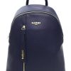 Women Baldinini Trend Women Backpacks | Baldinini Trend Elegant Blue Backpack With Golden Accents