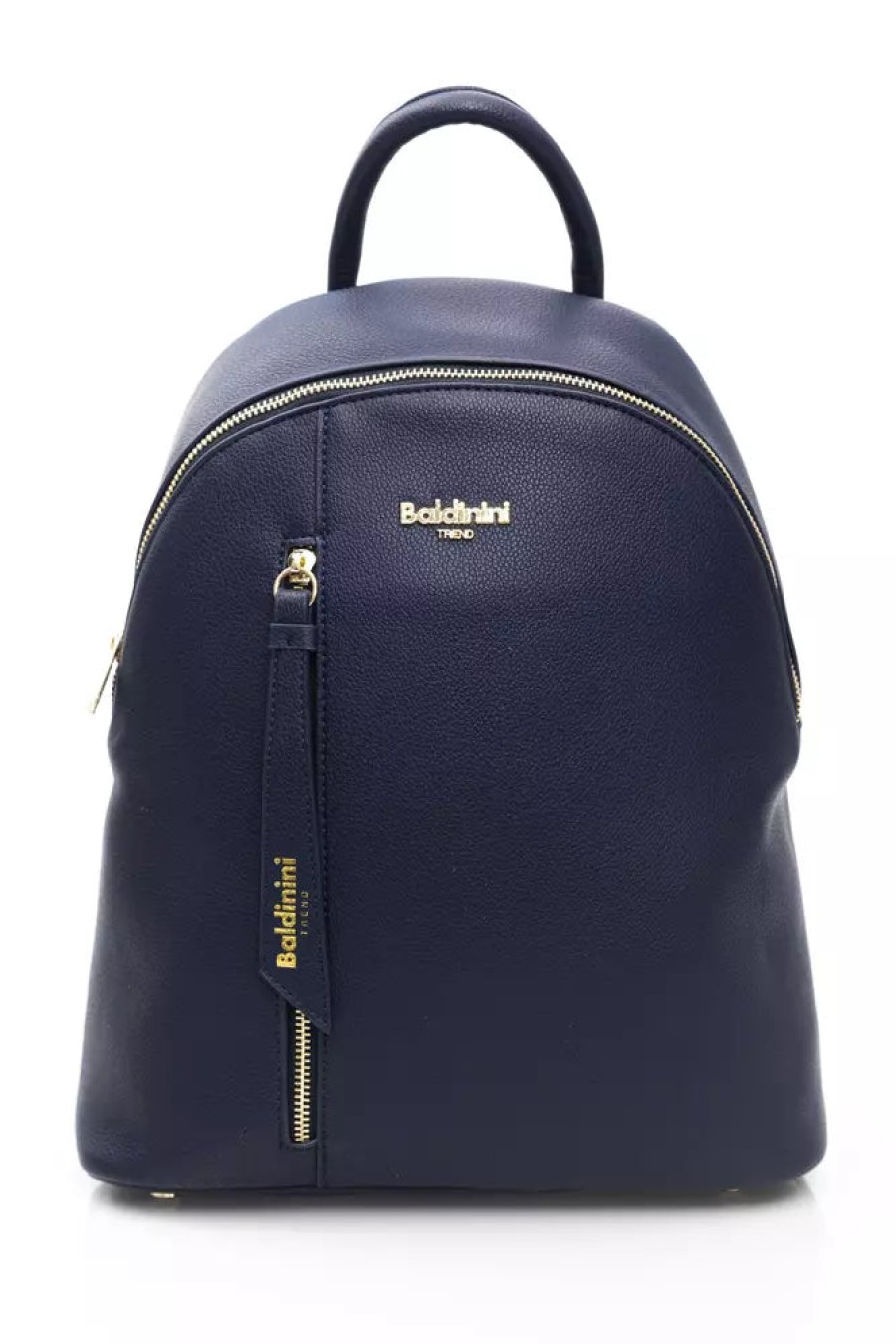 Women Baldinini Trend Women Backpacks | Baldinini Trend Elegant Blue Backpack With Golden Accents