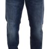 Men Dolce & Gabbana Men'S Jeans & Pants | Dolce & Gabbana Blue Washed Cotton Casual Denim Jeans