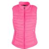 Women Yes Zee Women'S Vest | Yes Zee Fuchsia Sleeveless Technical Fabric Vest