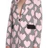 Women Love Moschino Women'S Suits & Blazers | Love Moschino Chic Pink Tailored Blazer With Contrast Detailing