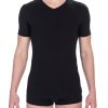 Men Bikkembergs Men'S T-Shirts | Bikkembergs Essential V-Neck T-Shirt Twin Pack - Black