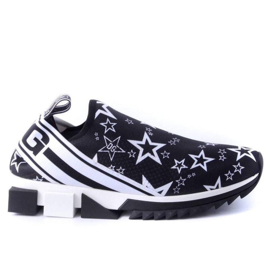 Women Dolce & Gabbana Women'S Sneakers | Dolce & Gabbana Star-Emblazoned Designer Sneakers