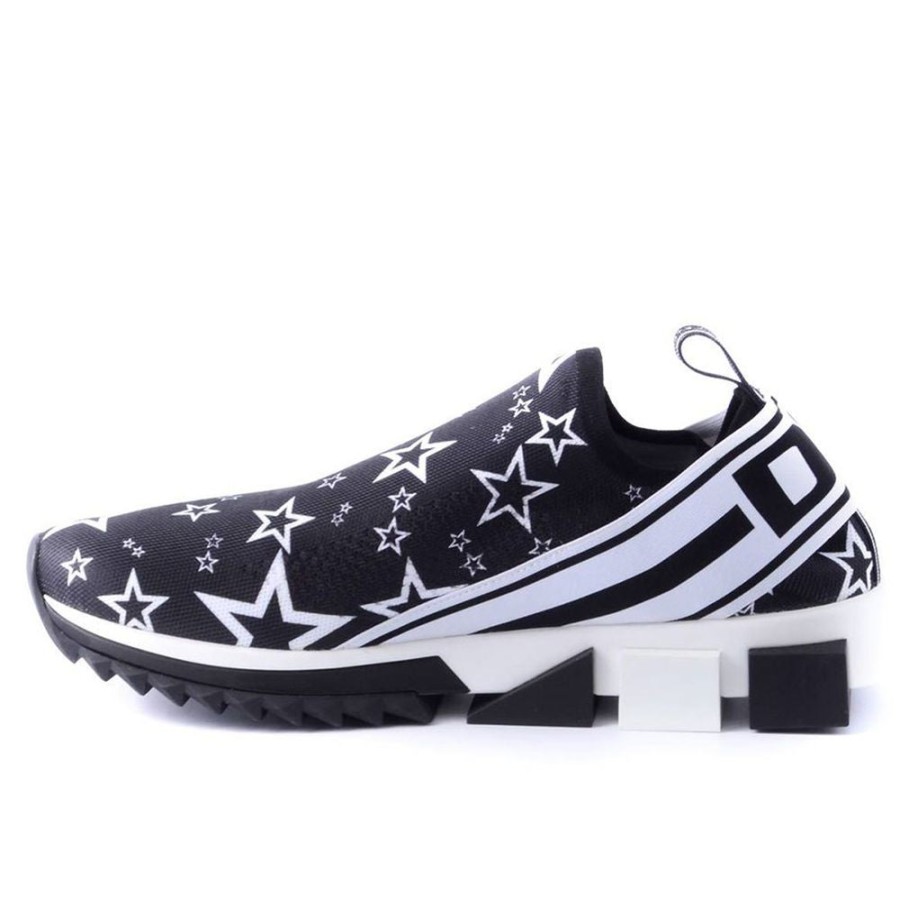 Women Dolce & Gabbana Women'S Sneakers | Dolce & Gabbana Star-Emblazoned Designer Sneakers