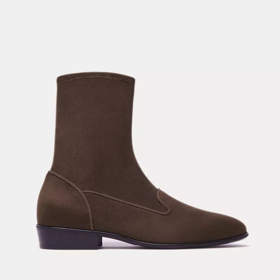 Men Charles Philip Men'S Boots | Charles Philip Elegant Suede Ankle Boots With Rubber Sole