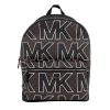 Women Michael Kors Women Backpacks | Michael Kors Cooper Large Brown Signature Pvc Graphic Logo Backpack Bo