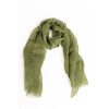 Men Trussardi Men'S Scarves | Trussardi Elegant Green Printed Modal Scarf For Men