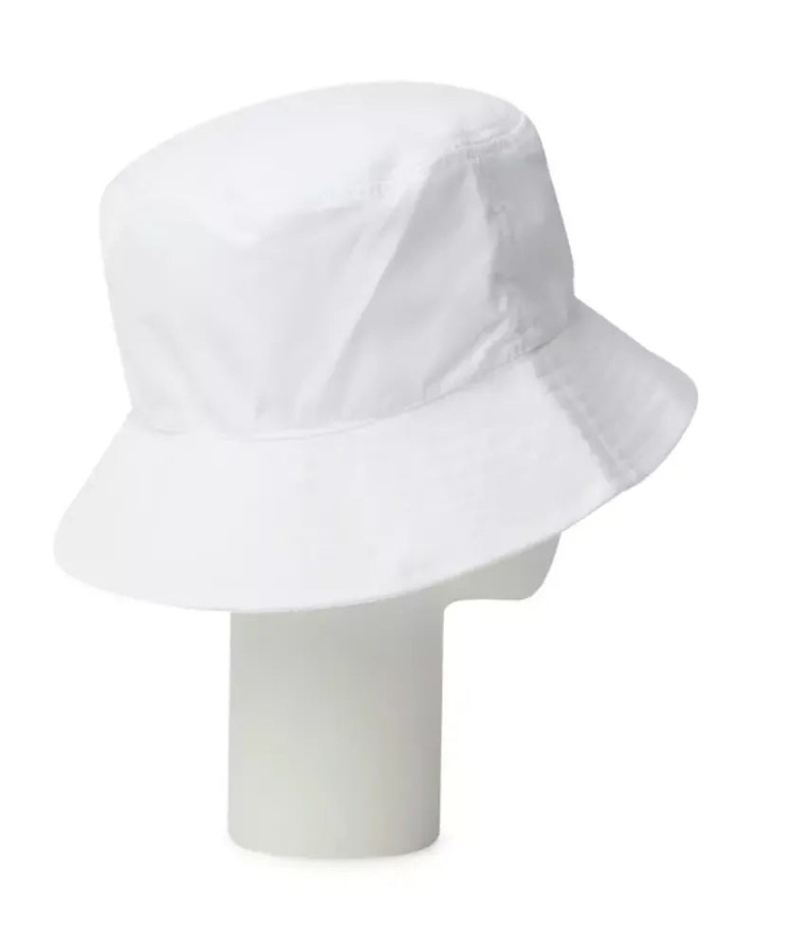 Women Hinnominate Women'S Hats | Hinnominate Chic White Logo Embossed Cotton Hat