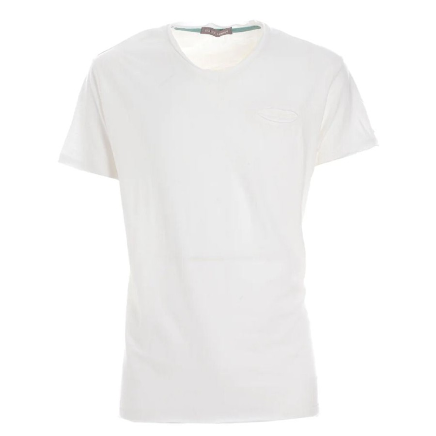 Men Yes Zee Men'S T-Shirts | Yes Zee Chic V-Neck T-Shirt With Front Pocket