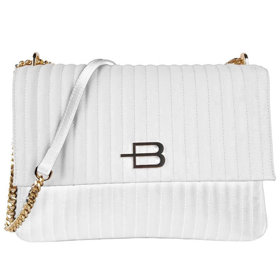 Women Baldinini Trend Women'S Crossbody Bags | Baldinini Trend Elegant Quilted Calfskin Shoulder Bag