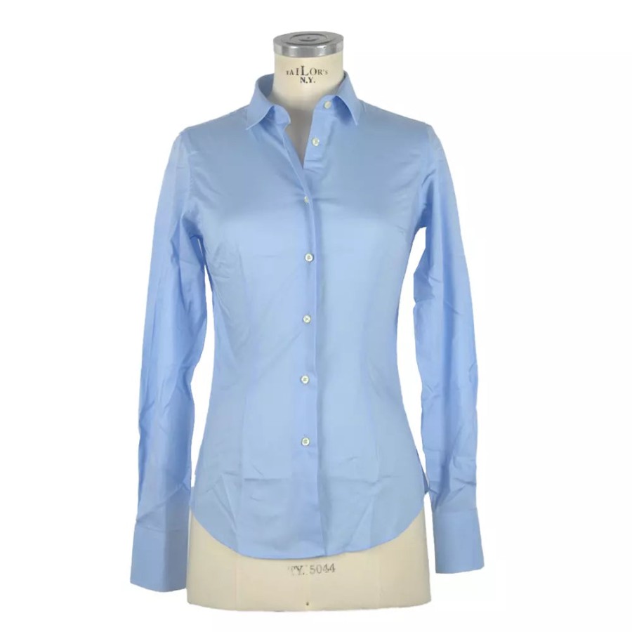 Women Made in Italy Women'S Shirts | Made In Italy Elegant Slim Fit Long Sleeve Blouse