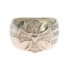 Women Nialaya Women'S Rings | Nialaya Silver Cross Womens 925 Sterling Ring