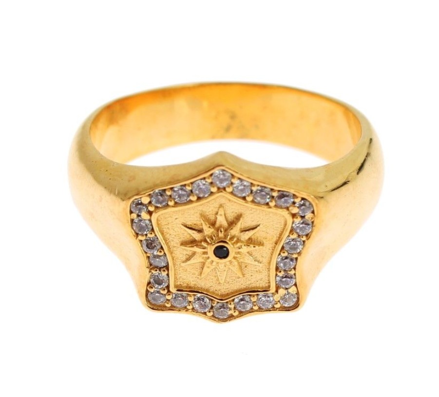 Men Nialaya Men'S Rings | Nialaya Nialaya Gold Plated 925 Sterling Silver Men'S Ring