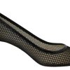 Women Jimmy Choo Women'S Pumps | Jimmy Choo Black Mesh And Leather Amika 50 Pumps Shoes