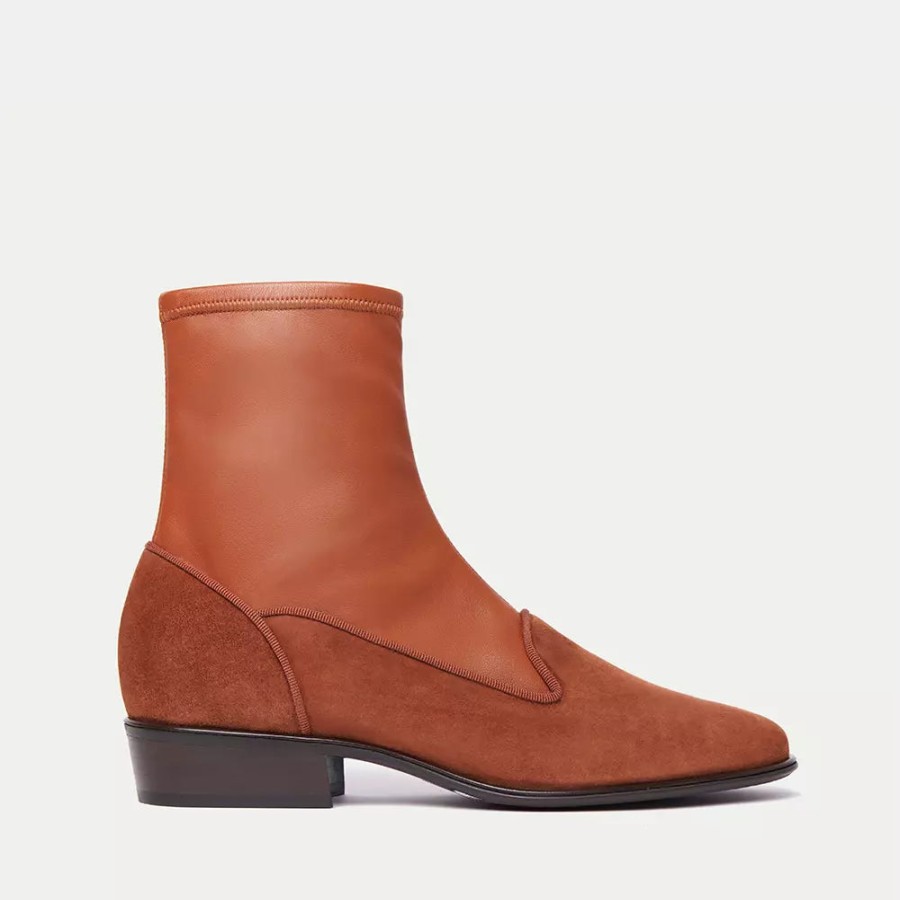 Women Charles Philip Women'S Boots | Charles Philip Elegant Suede Leather Ankle Boots