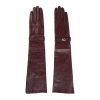 Women Cavalli Class Women'S Gloves | Cavalli Class Chic Red Lambskin Leather Gloves