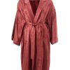 Women Lardini Women'S Vest | Lardini Red Allover Printed Robe Trench Coat