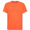 Men Fred Mello Men'S T-Shirts | Fred Mello Orange Cotton Logo Tee For The Modern Man