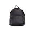 Women Burberry Women Backpacks | Burberry Abbeydale Branded Black Pebbled Leather Backpack Shoulder Boo